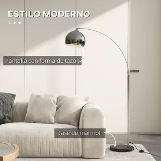 Lampada da terra moderna ad arco