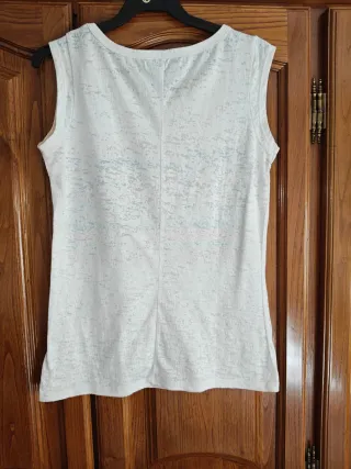 Camiseta sin mangas con bandera americana