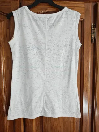 Camiseta sin mangas con bandera americana