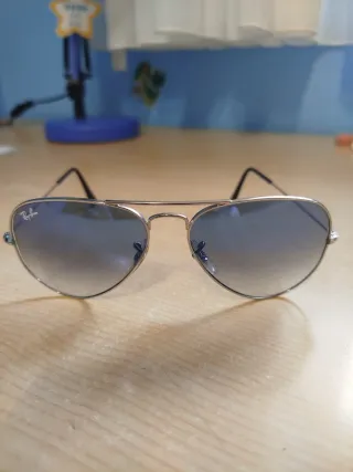 Gafas de sol Ray-Ban Aviator Plata/Azul