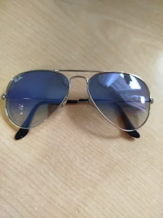 Gafas de sol Ray-Ban Aviator Plata/Azul