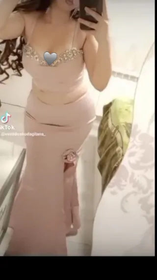 Vestido boda gitana rosa