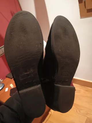 Botín de piel Negro