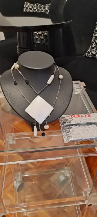 Collar Tous Playa Perlas Plata y Blanco