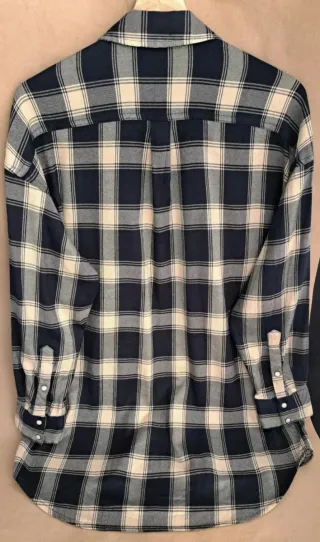 REBAJADA HOY Camisa Zara cuadros bordados pedrería