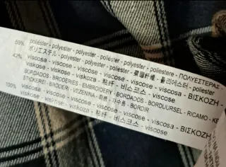 REBAJADA HOY Camisa Zara cuadros bordados pedrería