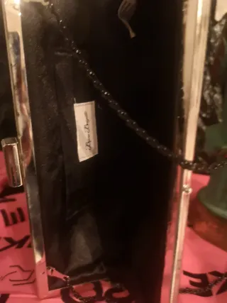 Bolso fiesta negro  cadena DE FIRMA BIJOU BRIGITTE