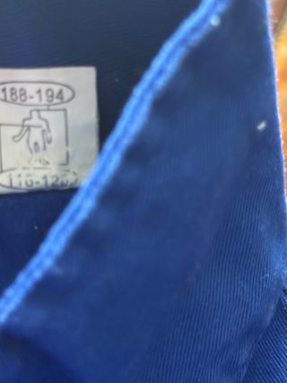 Mono de trabajo azul talla 60 altura 1,88-1,94 -