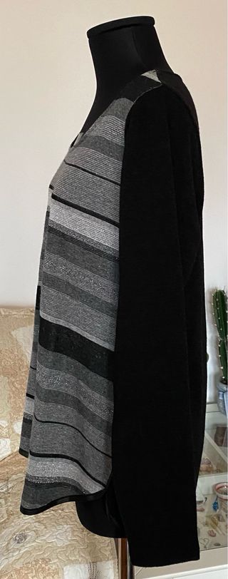 Maglia Fiorella Rubino a righe taglia XL