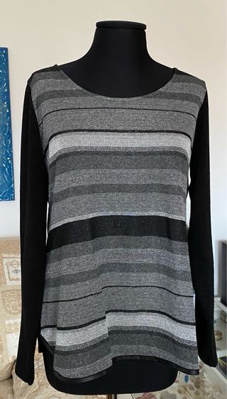 Maglia Fiorella Rubino a righe taglia XL