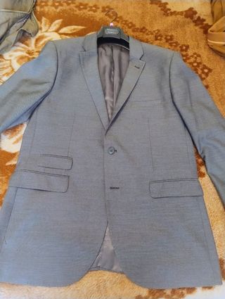 Chaqueta americana gris