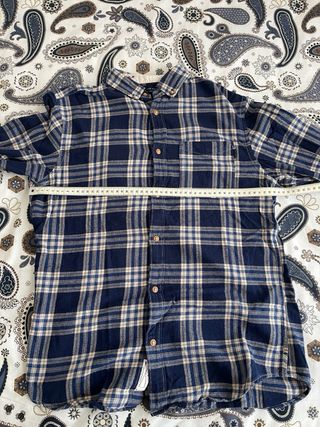 Camisa Jack & Jones de cuadros azul y beige