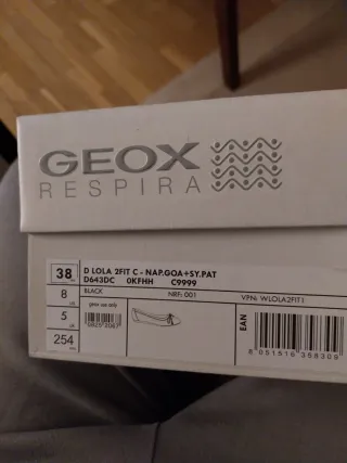 Zapatos Geox Mujer Negros Talla 38