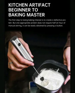 Espumador Leche y Batidor Claras CLITON usb Nuevo