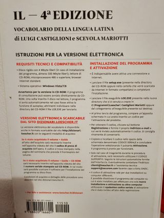 Il vocabolario della lingua latina. Latino-ital...