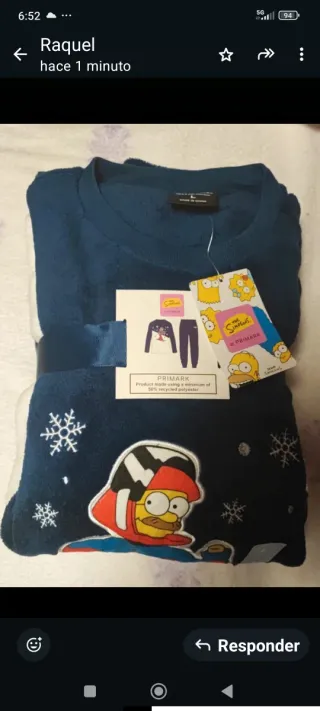 Pijama Simpson Ned Flanders Talla L