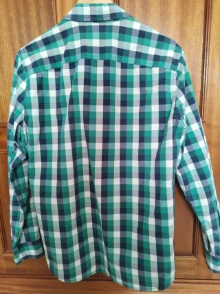 Camisa Hollister cuadros verde S