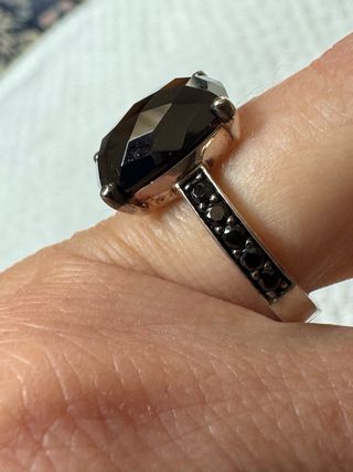 Anillo Thomas Sabo Plata y Ónix Talla 15