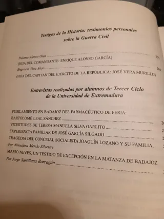 Historia Memoria de la Guerra Civil en Extremadura