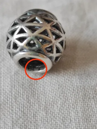 Charm Pandora Bola Hueca Plata