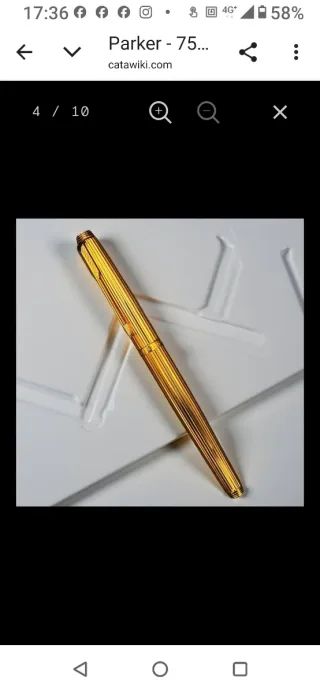 Parker 75 Placcato Oro Penna Stilografica Oro 14K