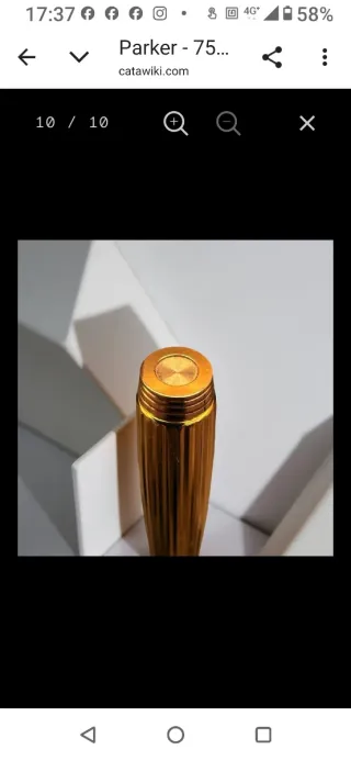 Parker 75 Placcato Oro Penna Stilografica Oro 14K