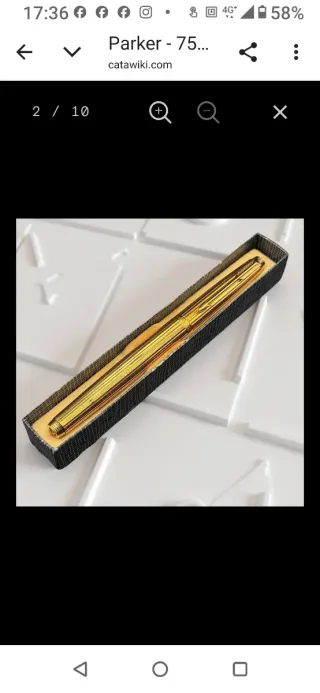 Parker 75 Placcato Oro Penna Stilografica Oro 14K