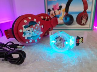 PACK MINNIE MOUSE PELUCHE AURICULAS Y MAS