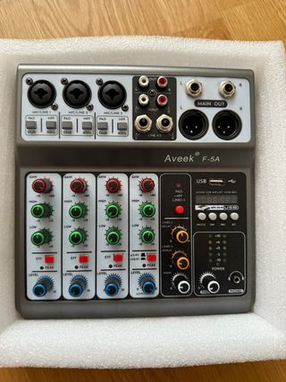 Mesa de mezclas AUDIO PROFISSIONAL 5 canales