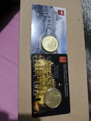 Vaticano 50 céntimos 2010 y 2015