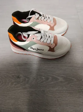 Zapatillas Pepe Jeans Beige y Rosa