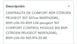 Caja fusibles Peugeot/Citroën 9659742080