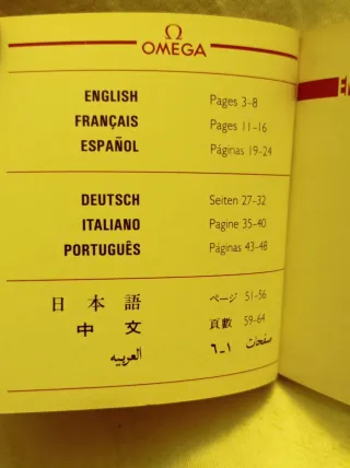 Istruzioni Omega Quartz Cal. 1365