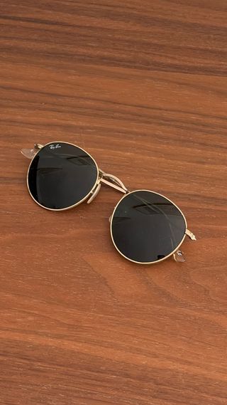 Gafas de Sol Ray-Ban Redondas Doradas Negras