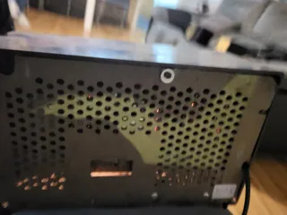 Radio Antigua Philips Marrón y Dorado