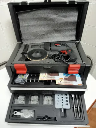 Caja Taladro Percutor Lijadora SKIL 200 Piezas