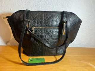 Bolso de mano negro Ripani
