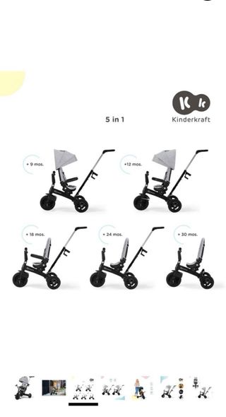 Triciclo Kinderkraft 3-5 años