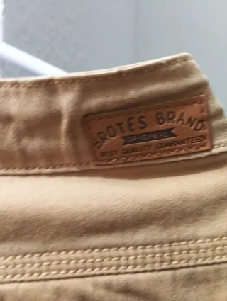 Pantalones color camel talla 14