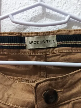Pantalones color camel talla 14