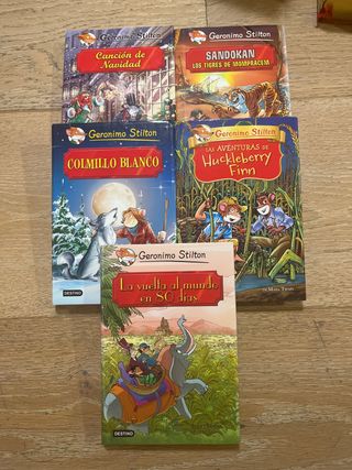 Geronimo Stilton, pack de 5 libros Tapa Dura
