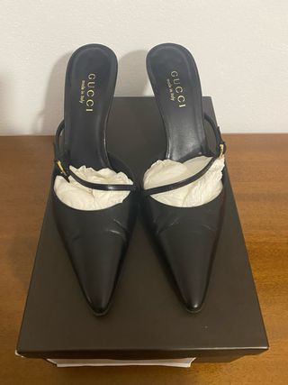 Sandali Gucci Pelle Nera Tg 37