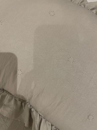 Colcha de algodón beige