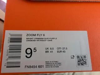 Nike Zoom Fly 6 Verde y Rojo