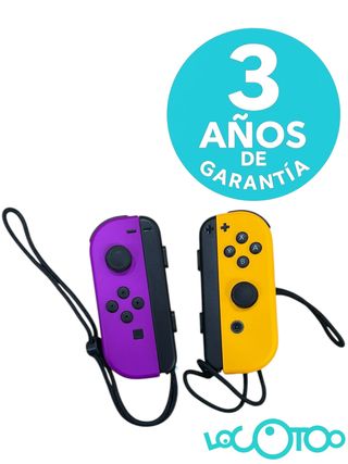 NINTENDO SWITCH JOYSTICKS NARANJA Y LILA