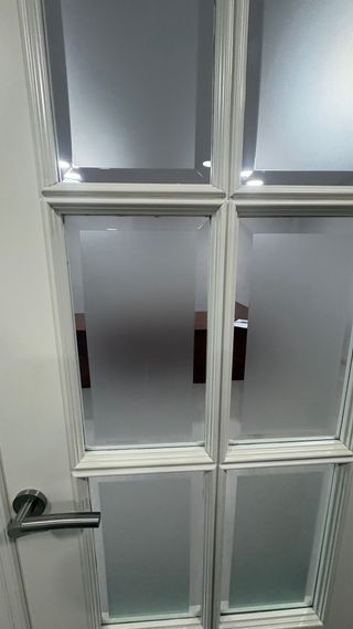 Puertas blancas de cristal