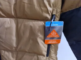 Chaqueta Columbia Talla M Marrón y Negra