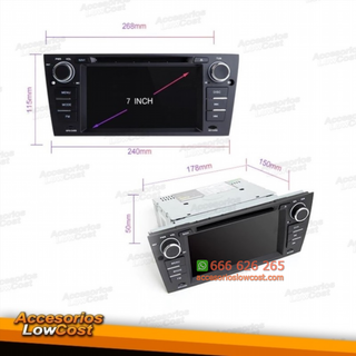 PANTALLA BMW E90 - NAVEGADOR MULTIMEDIA GPS ANDRO