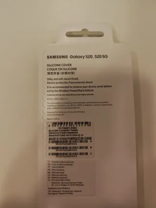 Custodia in silicone per Samsung Galaxy S20 / S20 5G