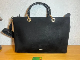 Bolso Parfois Negro Asa Bambú